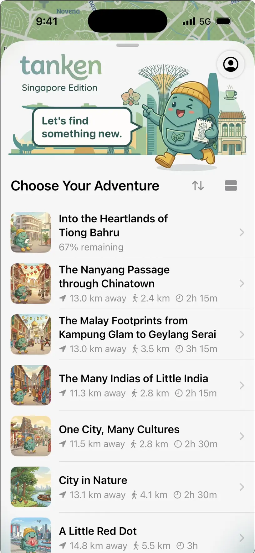 Seven Trails, All of Singapore